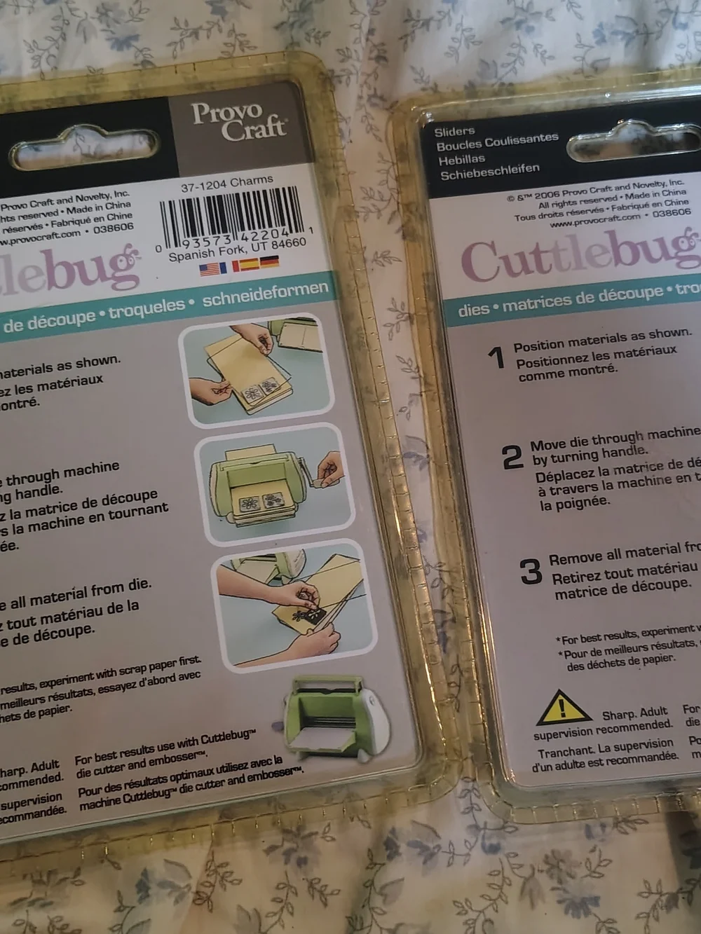 Cuttlebug Charms And Sliders (NEW)